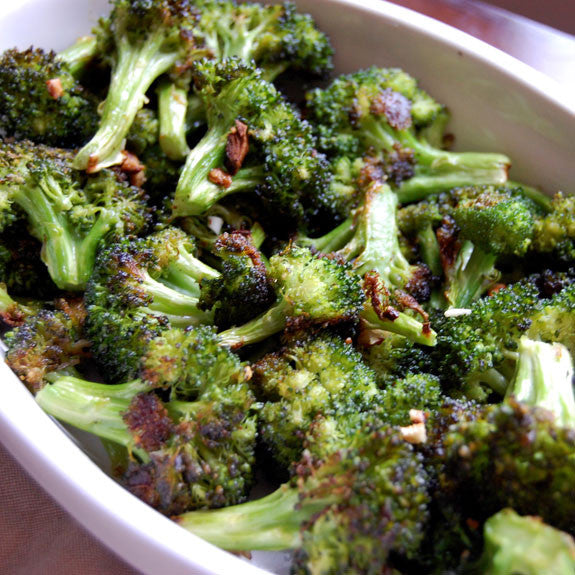 Broccoli with Whole Garlic