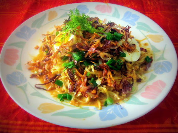 Burmese Curry Noodles Khow Suey (Veg)