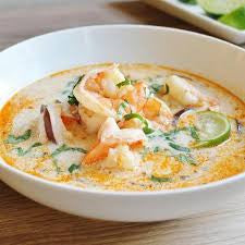 Roast Pumpkin Bamboo Soup (Prawns)